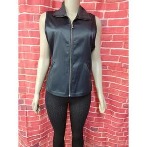 Fantom for ladies Size M Black Vest Jacket Full Zip #R2